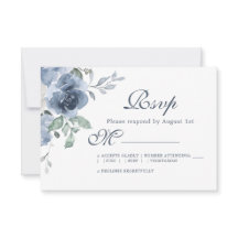 Blumendark Blue Ivory Rose Wedding