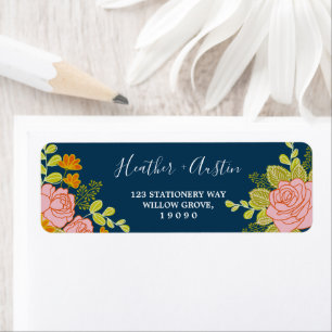 Blumendark Navy Blue Wedding Botanic