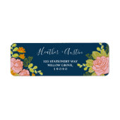 Blumendark Navy Blue Wedding Botanic (Vorne)