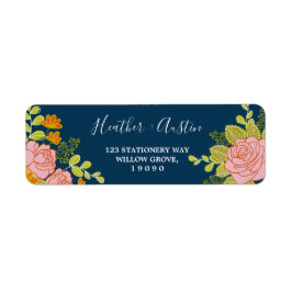 Blumendark Navy Blue Wedding Botanic