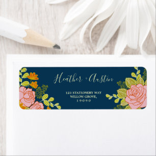 Blumendark Navy Blue Wedding Botanic