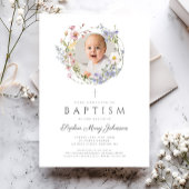 Blumendärme Wildblumen Foto Taufe Einladung