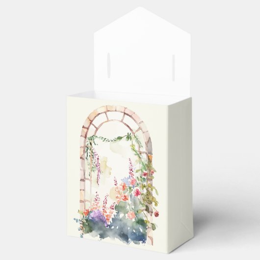 Blumendarstellung in Arted Window Geschenkschachtel (Geöffnet)