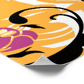 Blumendarstellung, langes Leben Poster (Ecke)