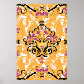 Blumendarstellung, langes Leben Poster (Vorne)