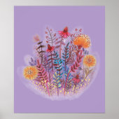 Blumendarstellung Poster (Vorne)