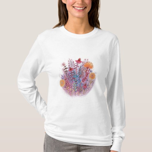 Blumendarstellung T-Shirt (Vorderseite)