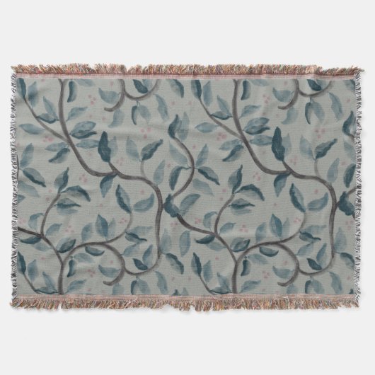 Blumendecke in Aquarellfarben Decke (Vorderseite)