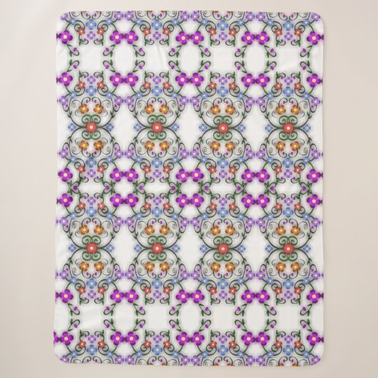 Blumendecke Sherpadecke (Vorderseite)