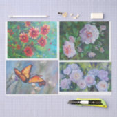 BlumenDecoupage Gewebe Seidenpapier (Handwerk)