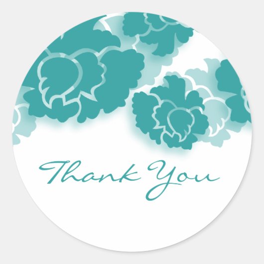 Blumendekadenz Danke Stickers (Vorderseite)