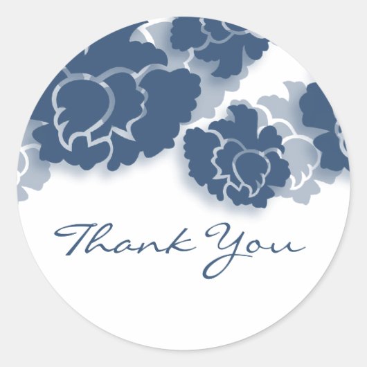 Blumendekadenz Danke Stickers (Vorderseite)