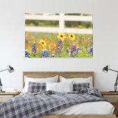 Blumendekor aus Texas Hill Country Leinwanddruck (Insitu (Schlafzimmer))