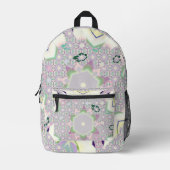 Blumendekor Bedruckter Rucksack (Vorderseite)