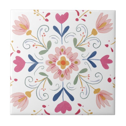 Blumendekor für Zuhause Keramikfliesen 2 Fliese (Vorderseite)