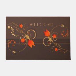 Blumendekor Fußmatte