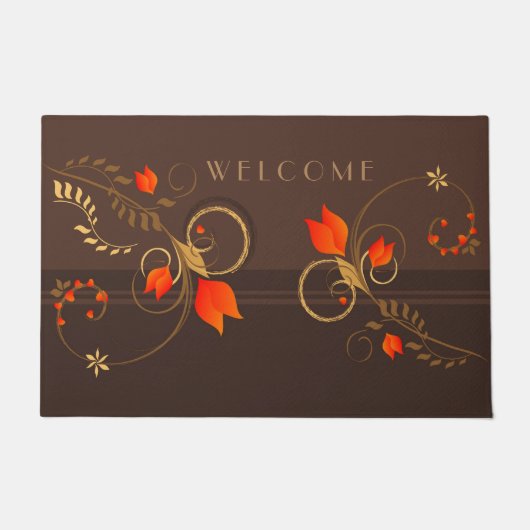 Blumendekor Fußmatte (Vorderseite)