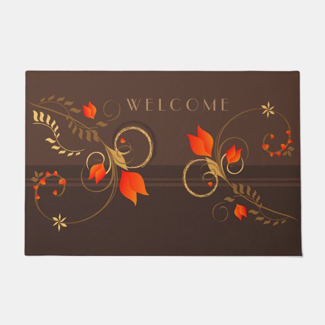 Blumendekor Fußmatte (Vorderseite)