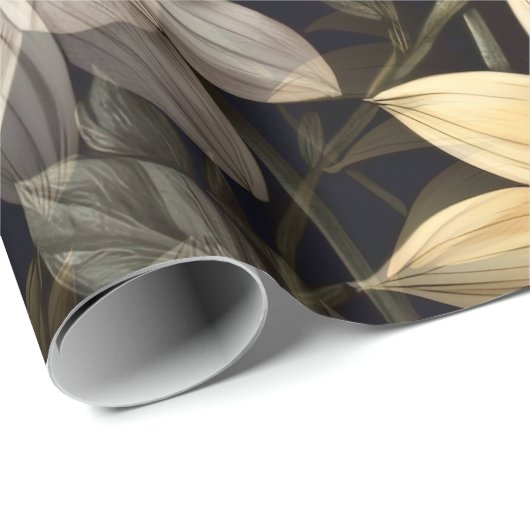 Blumendekor Geschenkpapier (Rolleneckpunkt)