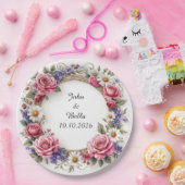 Blumendekor Pappteller (Party)
