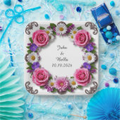 Blumendekor Pappteller (Party)