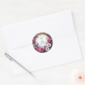 Blumendekor Runder Aufkleber (Umschlag)