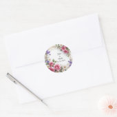 Blumendekor Runder Aufkleber (Umschlag)