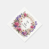 Blumendekor Serviette (Ecke)