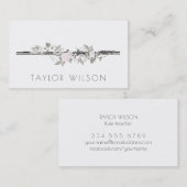 Blumendekor Visitenkarte (Vorne/Hinten)