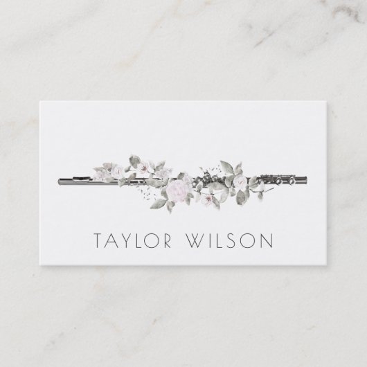 Blumendekor Visitenkarte (Vorderseite)