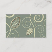Blumendekor Visitenkarte (Rückseite)