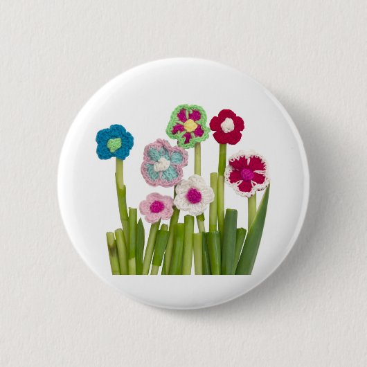 Blumendekoration Button (Vorderseite)