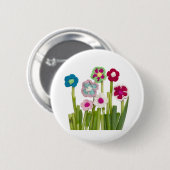 Blumendekoration Button (Vorne & Hinten)