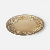 Blumendekoration für Ihr Party. Pappteller (Schrägansicht)