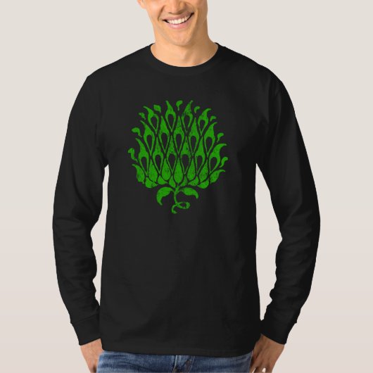Blumendekoration (grün) T-Shirt (Vorderseite)