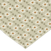 Blumendekoration in Weiß und Beige Kurzer Tischläufer (Ecke)