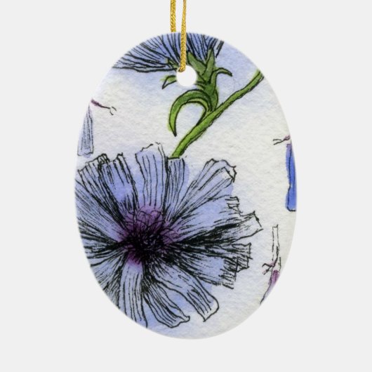 Blumendekoration Keramik Ornament (Hinten)