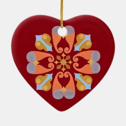 Blumendekoration Keramik Ornament (Hinten)