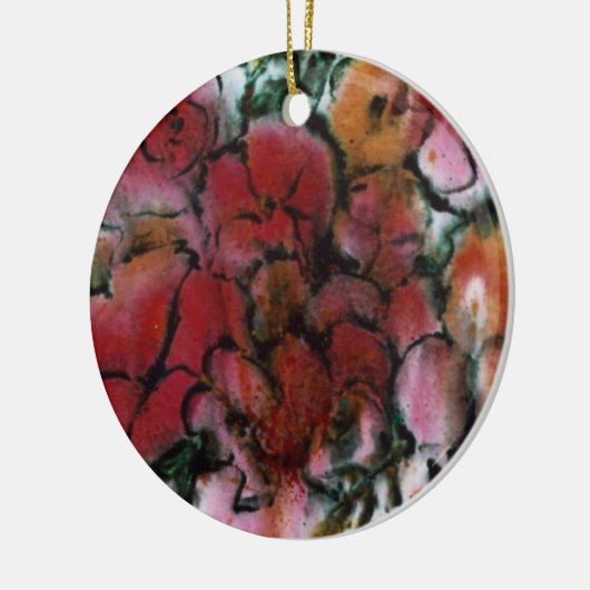 Blumendekoration Keramikornament (Links)