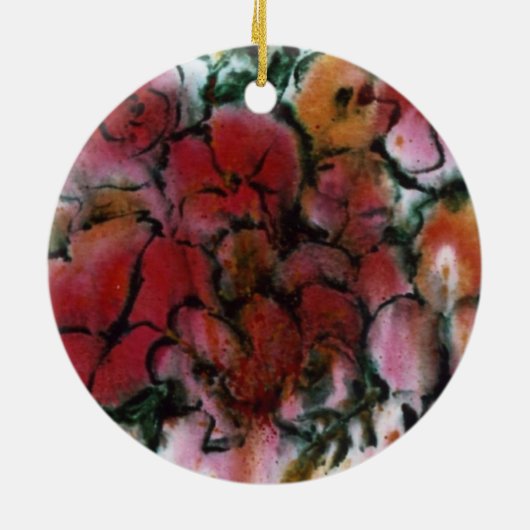 Blumendekoration Keramikornament (Hinten)