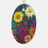 Blumendekoration Keramikornament (Links)