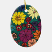 Blumendekoration Keramikornament (Hinten)