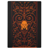 Blumendekoration Kunstschmiedeeisen Klemmbrett (Rückseite)