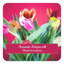 Blumendekoration mit individualisierbarem Text