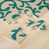 Blumendekoration: Moderne Moderne nahtlos Puzzle (Seite)