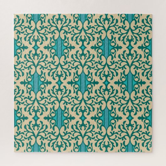Blumendekoration: Moderne Moderne nahtlos Puzzle (Vertikal)