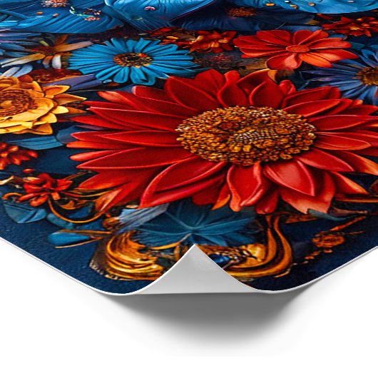 Blumendekoration Poster (Ecke)