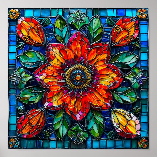 Blumendekoration Poster (Vorne)