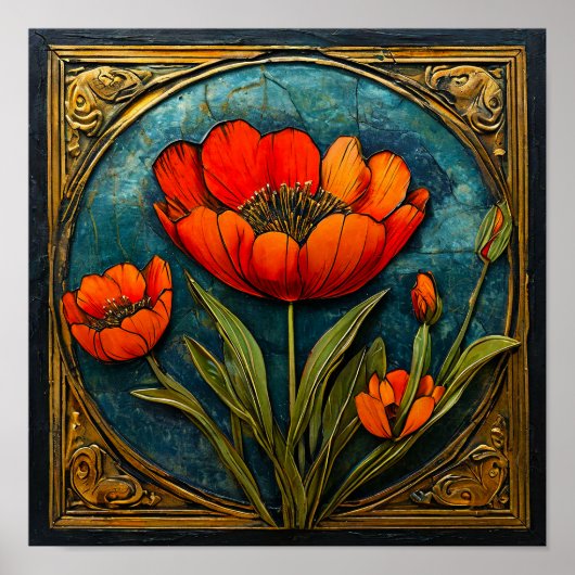 Blumendekoration Poster (Vorne)