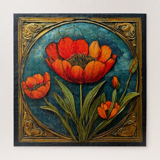 Blumendekoration Puzzle (Vertikal)